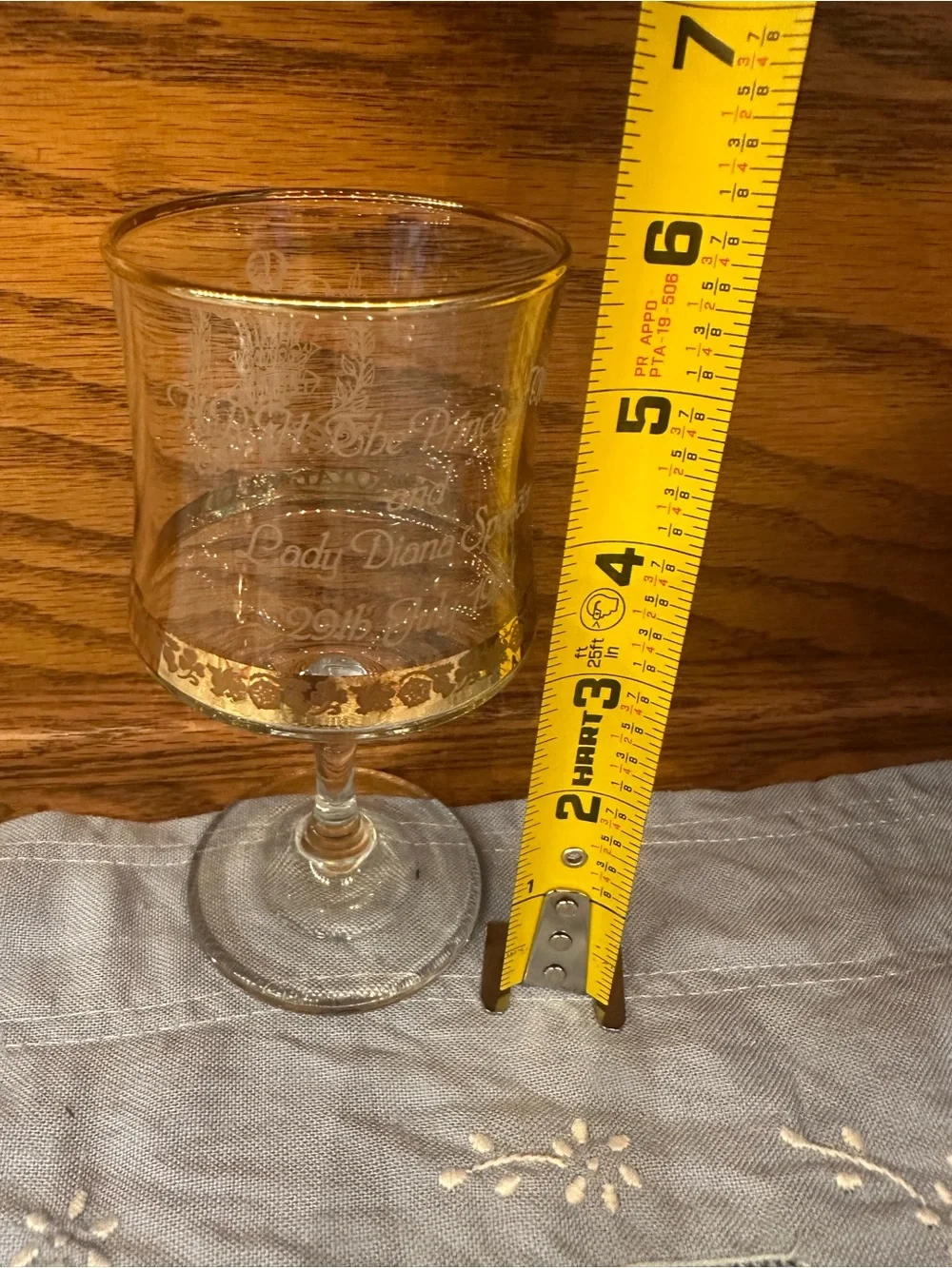Royal Wedding Conmemorative Wine Glass 1 unit